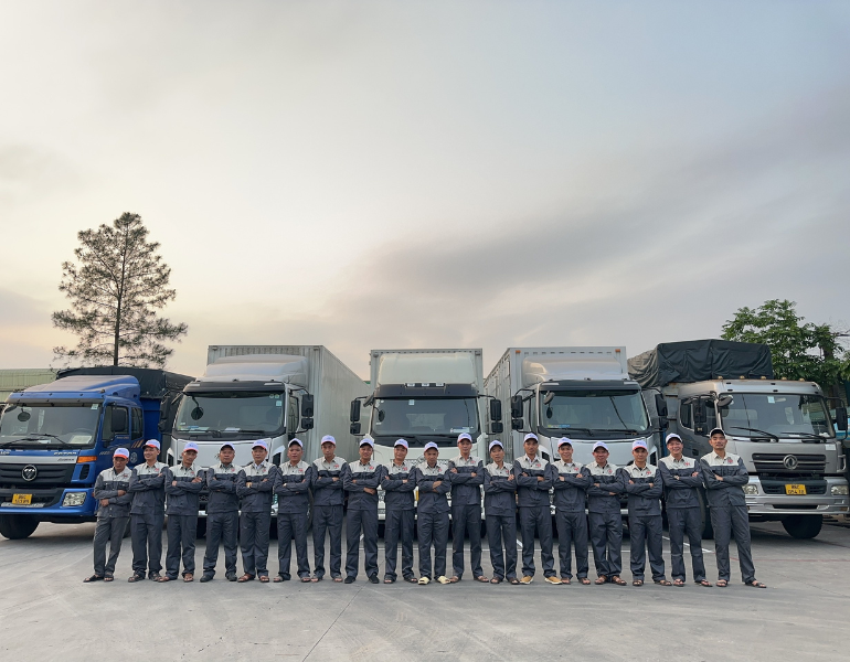 Xe vận chuyển hàng hóa của Tu Mai Logistics